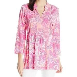 Lilly Pulitzer Sarasota Tunic in Paradise Rule Breakers Women's Size Medium